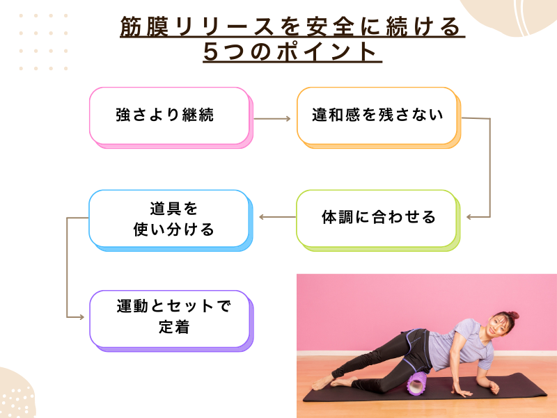筋膜リリースを安全に続ける5つのポイント